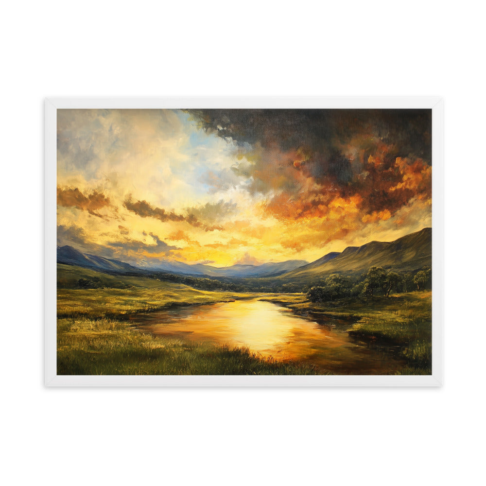 Untitled Landscape 1 framed matte paper poster