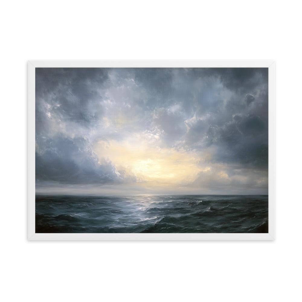 Untitled Seascape 1 Framed matte paper poster