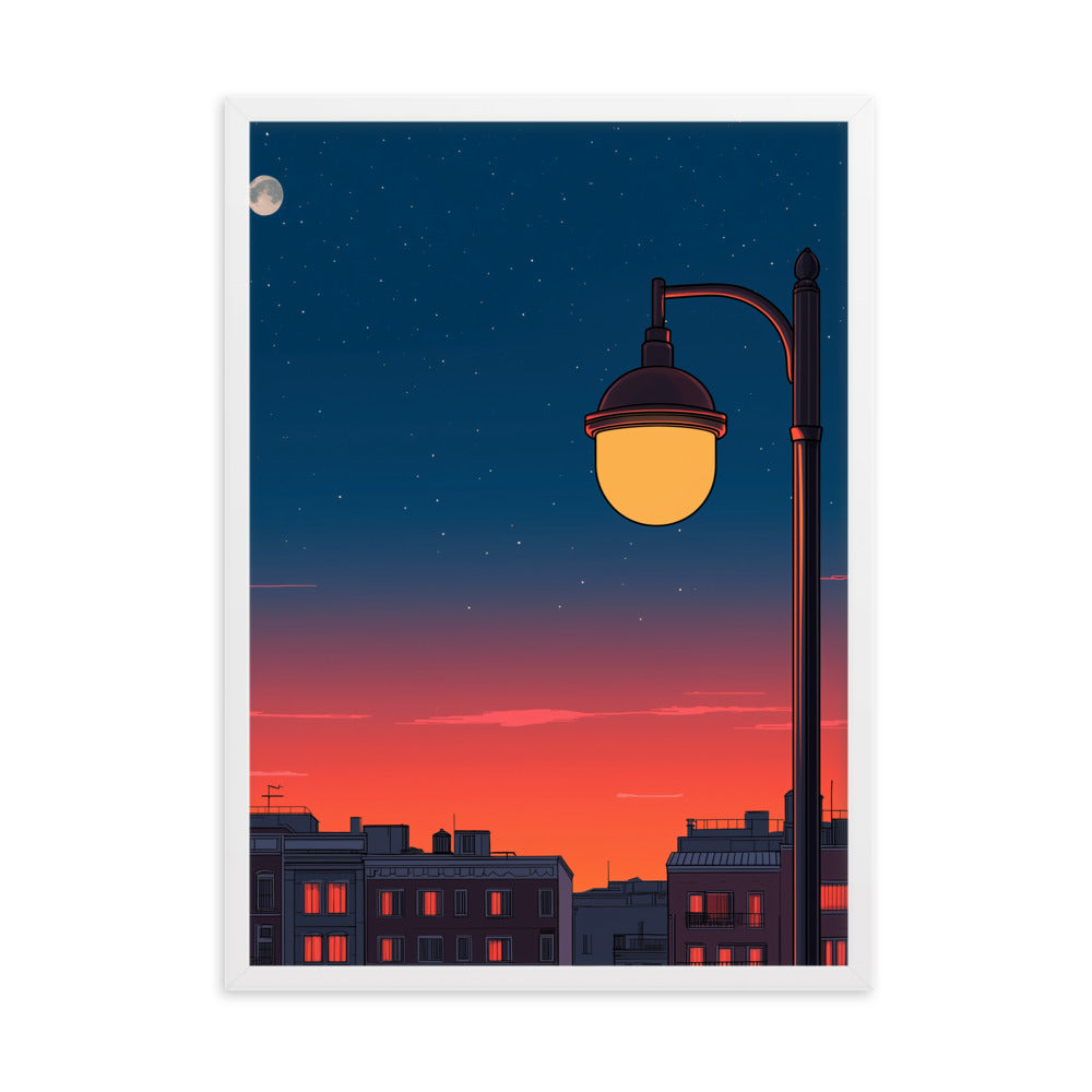 1 Framed matte paper poster