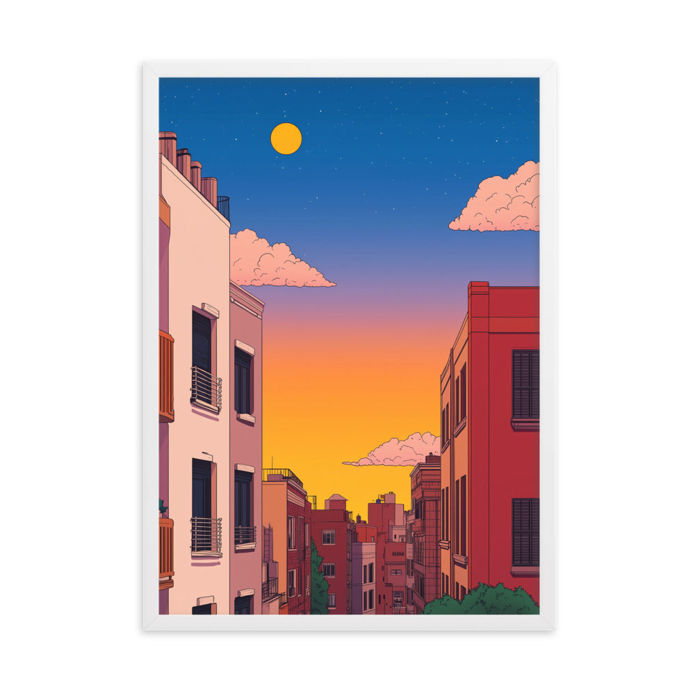 4 Framed matte paper poster