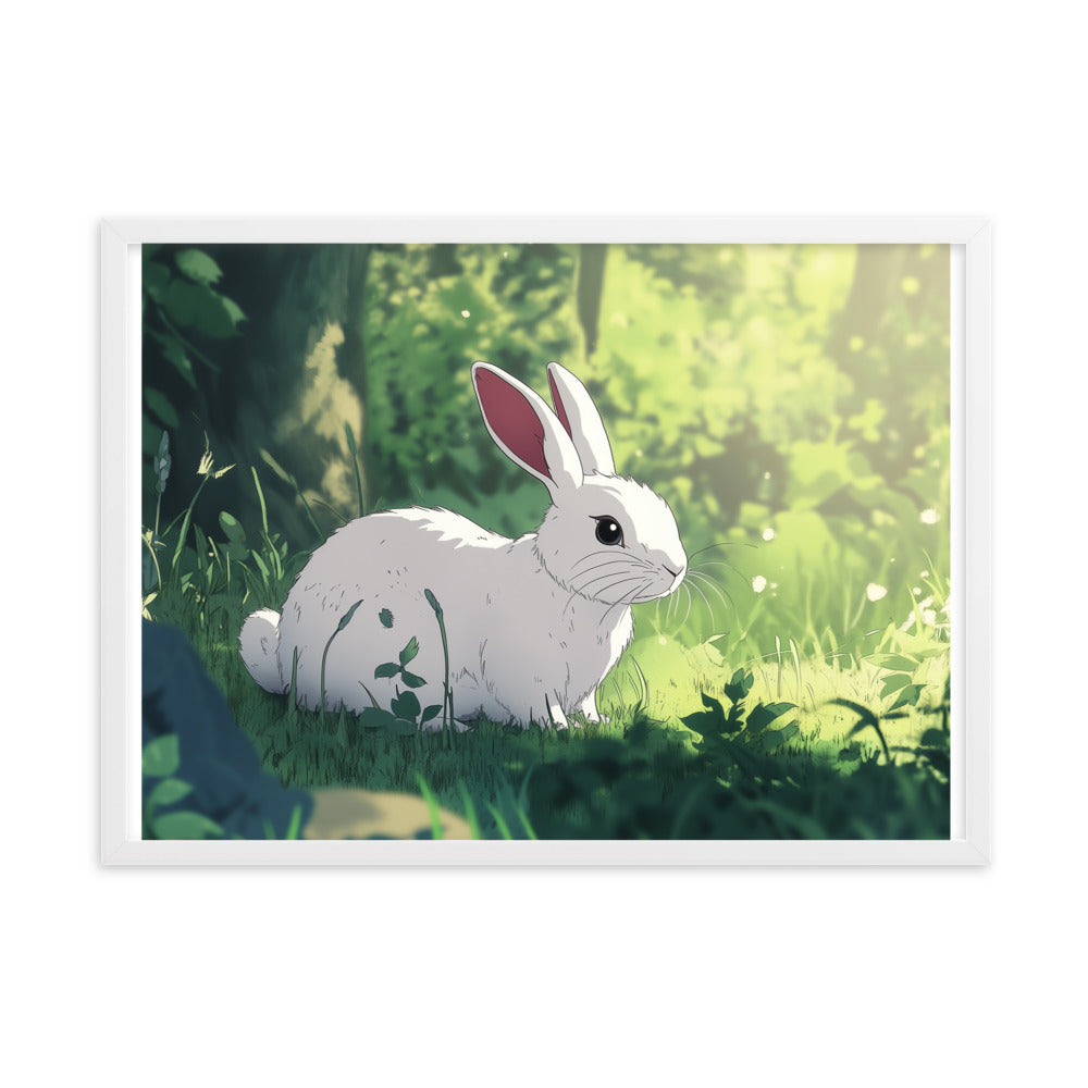 Rabbit Framed matte paper poster