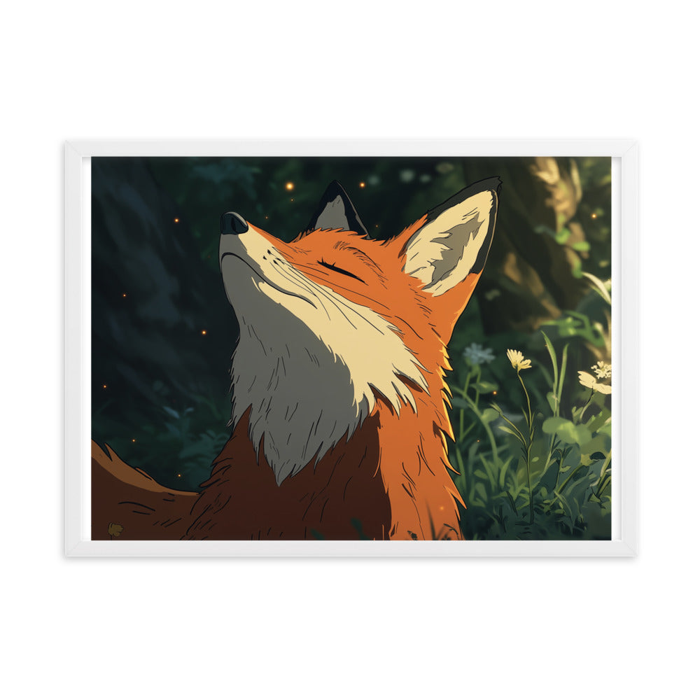 Fox 2 Framed matte paper poster