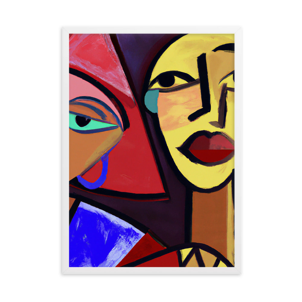 Duo Framed matte paper poster