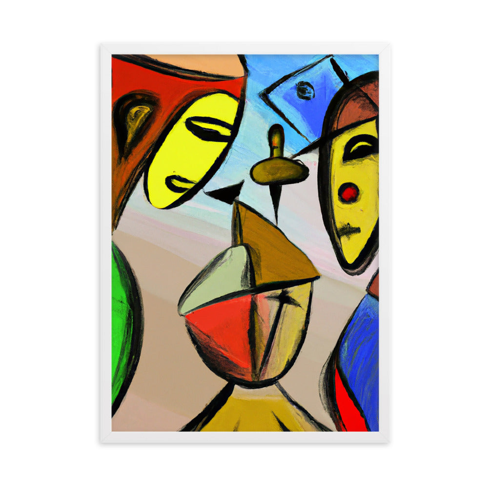 Cubism Framed matte paper poster