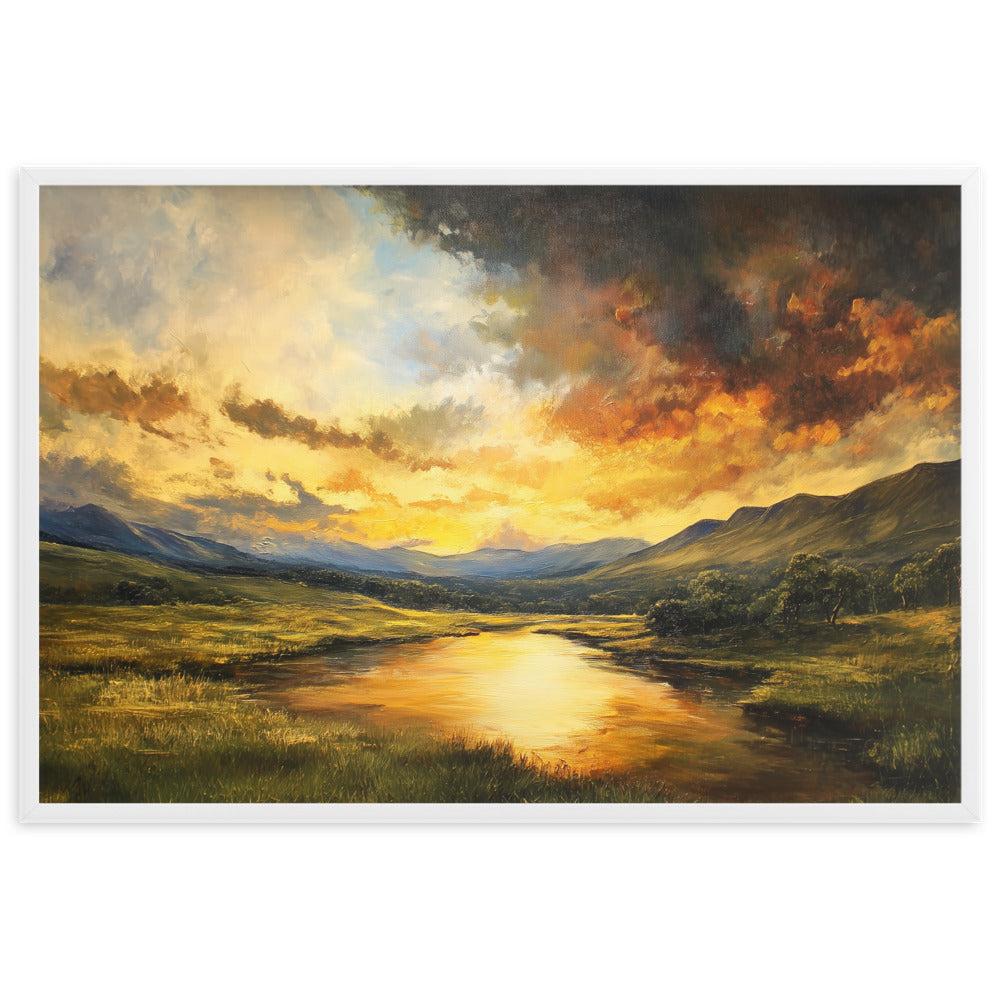 Untitled Landscape 1 framed matte paper poster