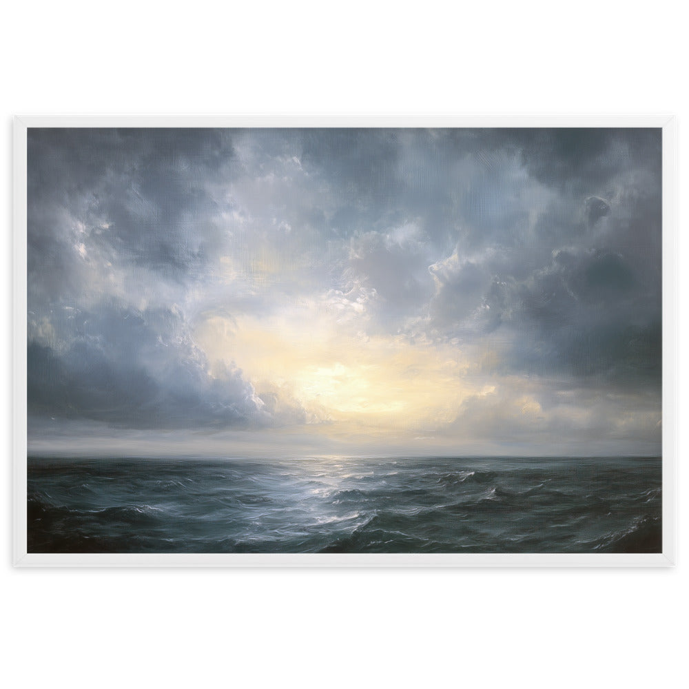 Untitled Seascape 1 Framed matte paper poster