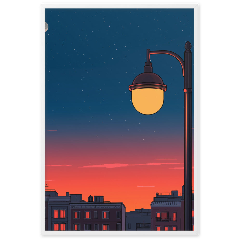 1 Framed matte paper poster