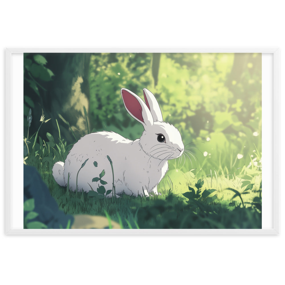 Rabbit Framed matte paper poster