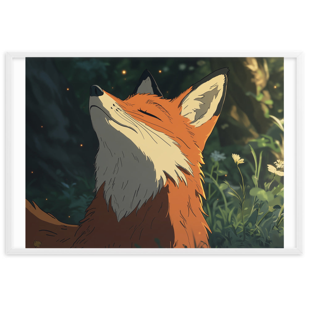 Fox 2 Framed matte paper poster