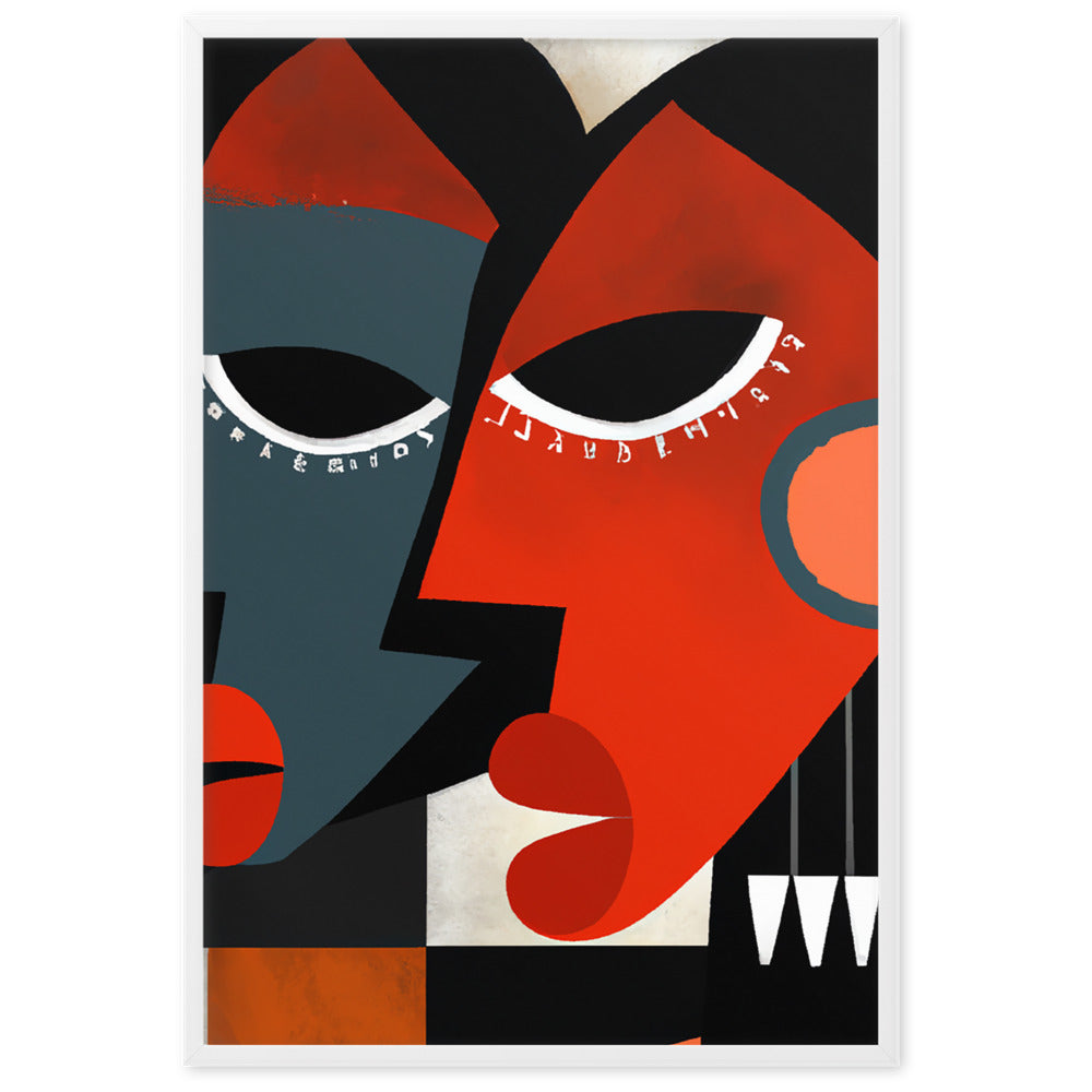 Masks Framed matte paper poster