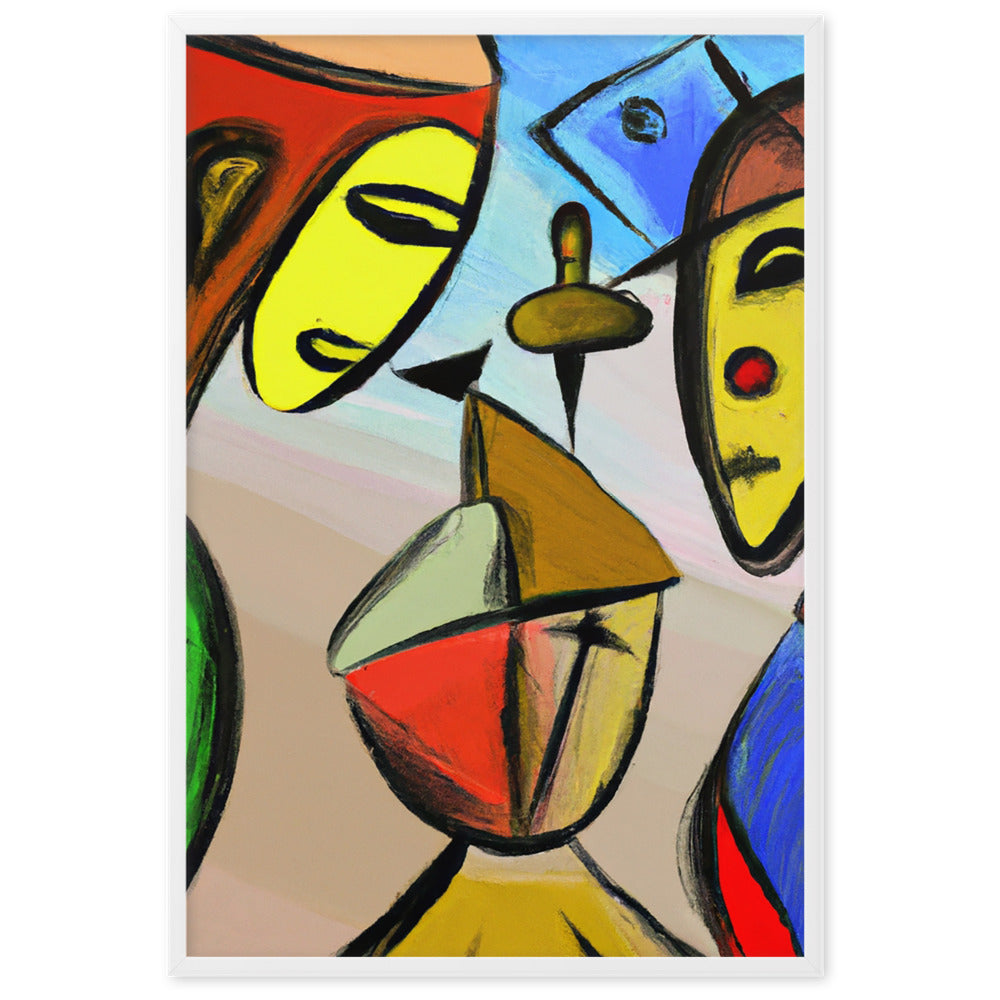 Cubism Framed matte paper poster