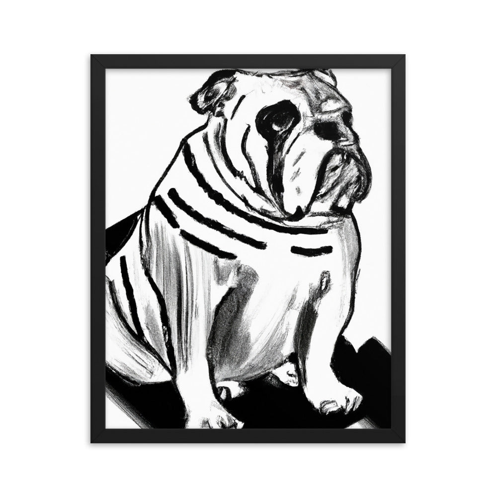 Bulldog Framed poster