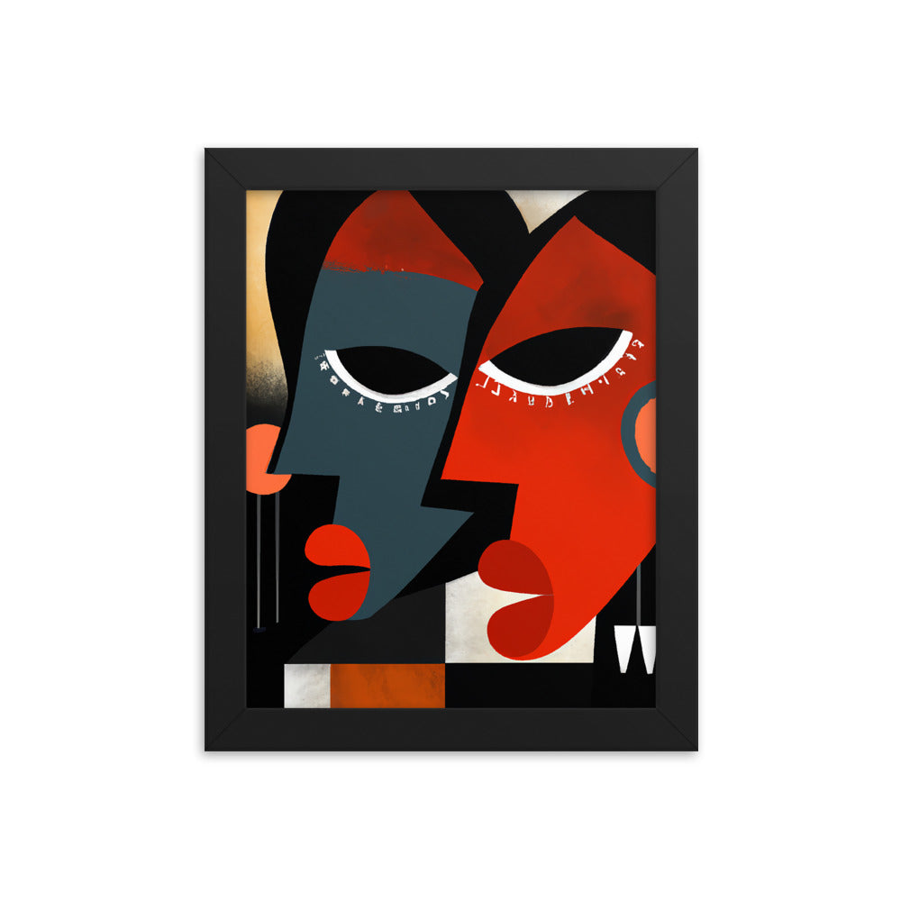 Masks Framed poster