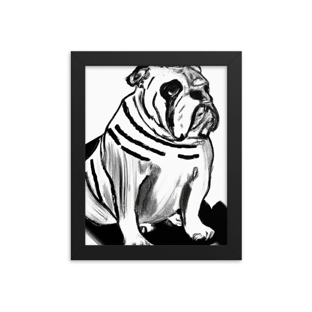 Bulldog Framed poster