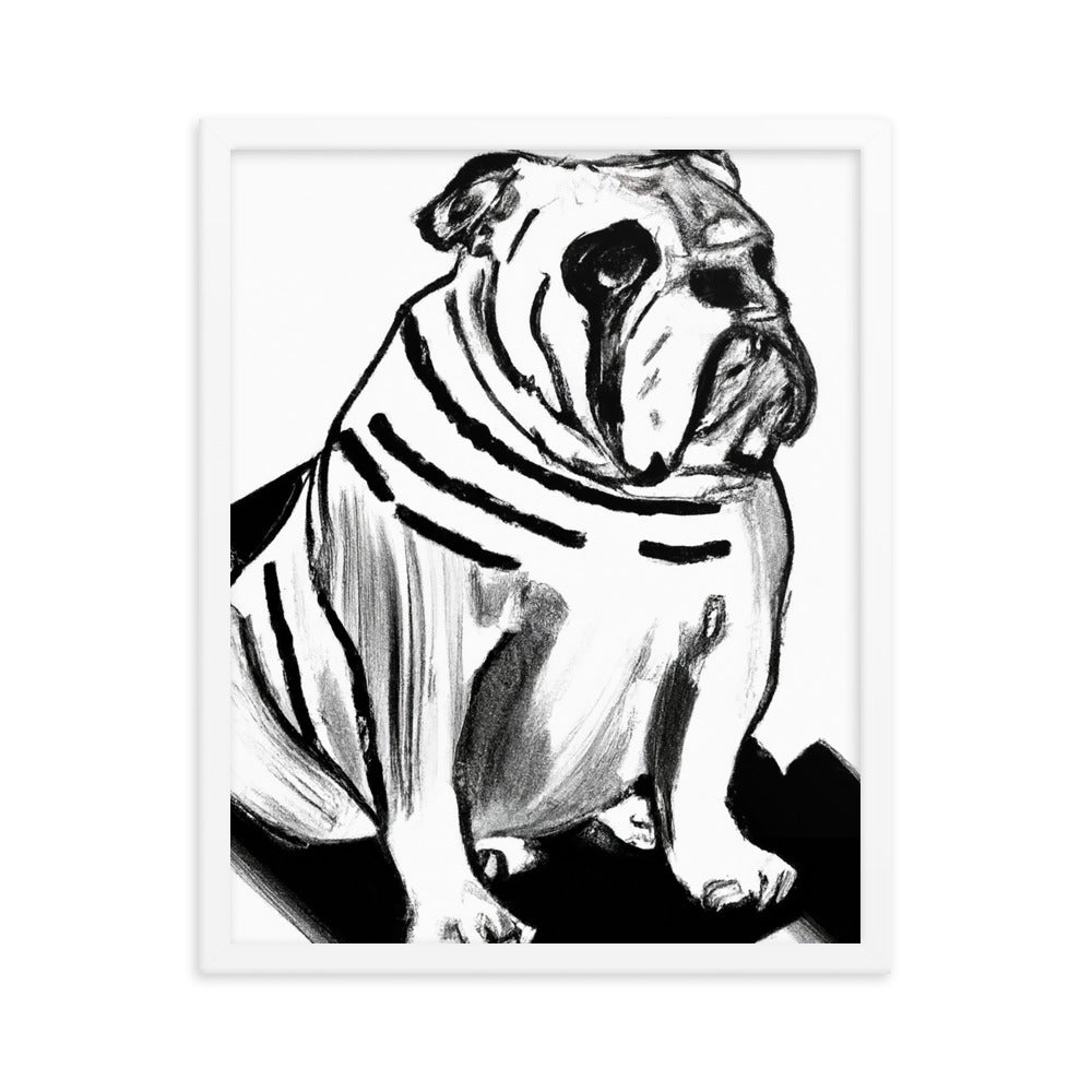 Bulldog Framed poster