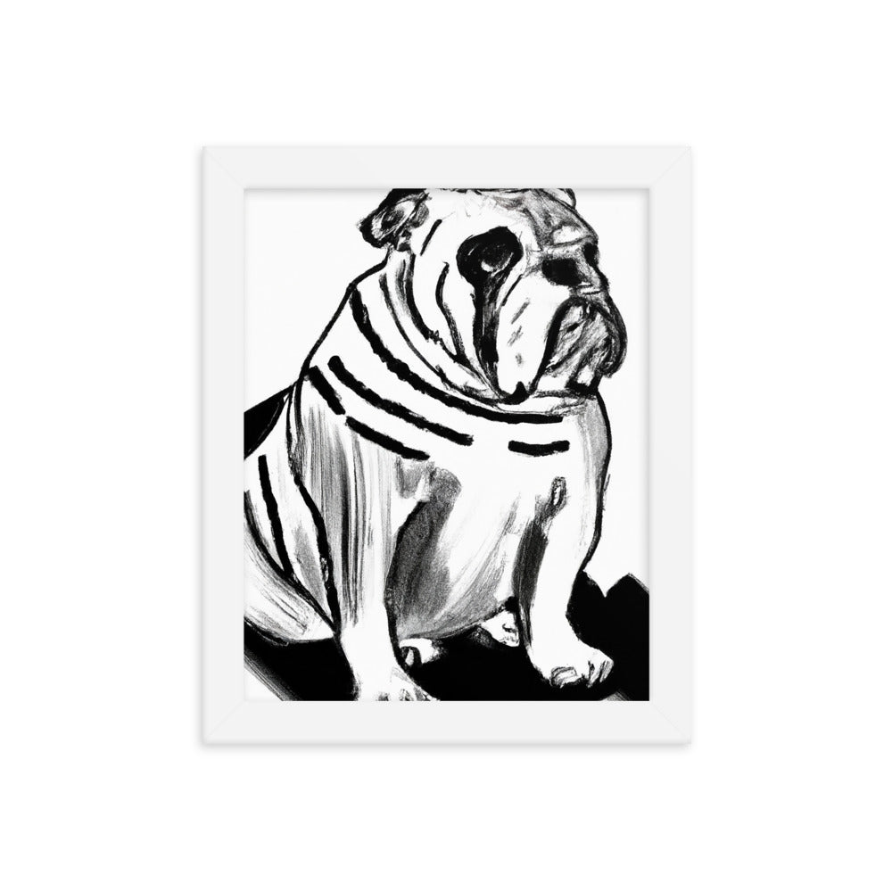 Bulldog Framed poster