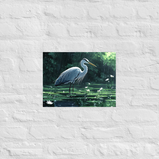 Heron Poster