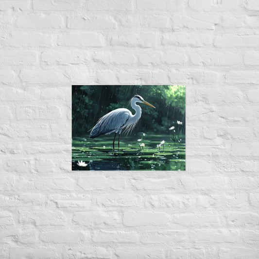 Heron Poster