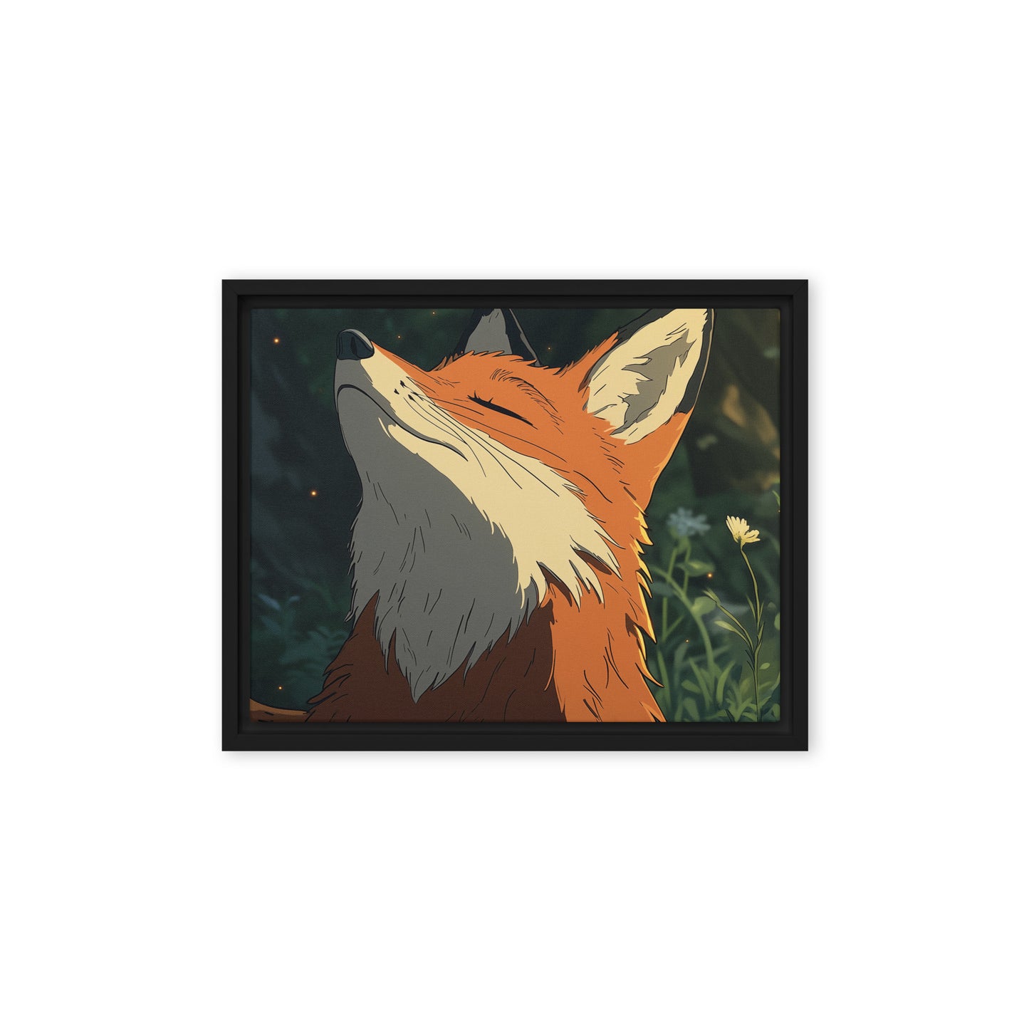 Fox 2 Framed canvas