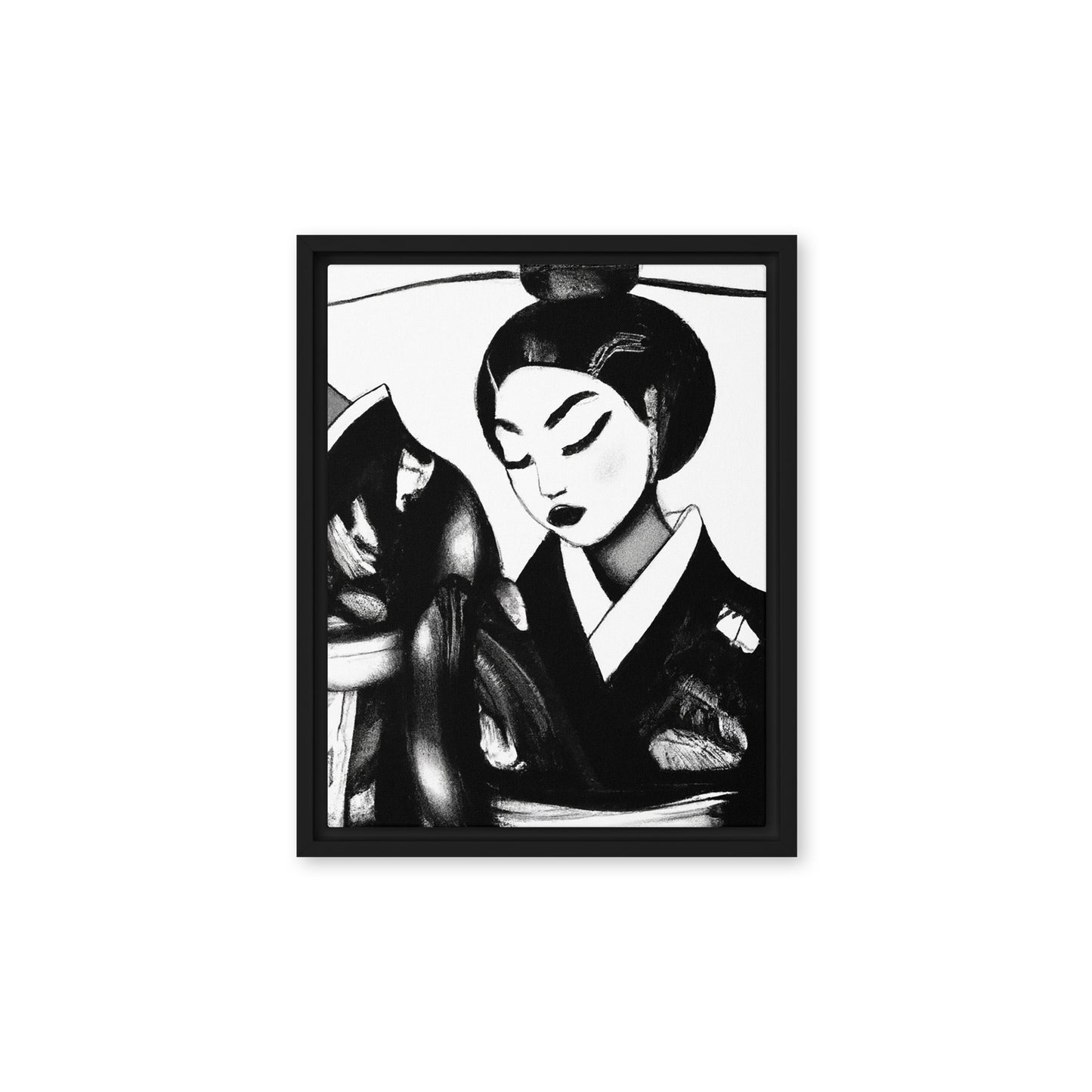 Ukiyo-e Framed canvas