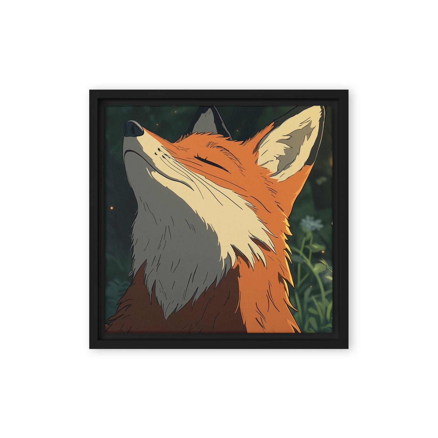 Fox 2 Framed canvas