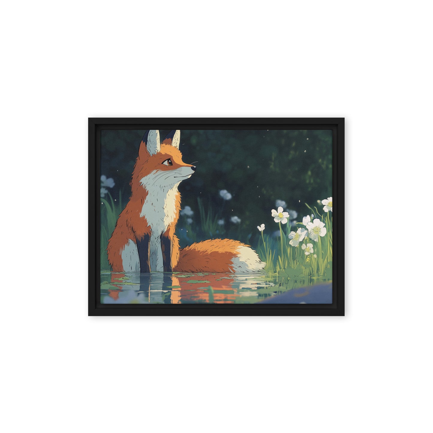 Fox Framed canvas