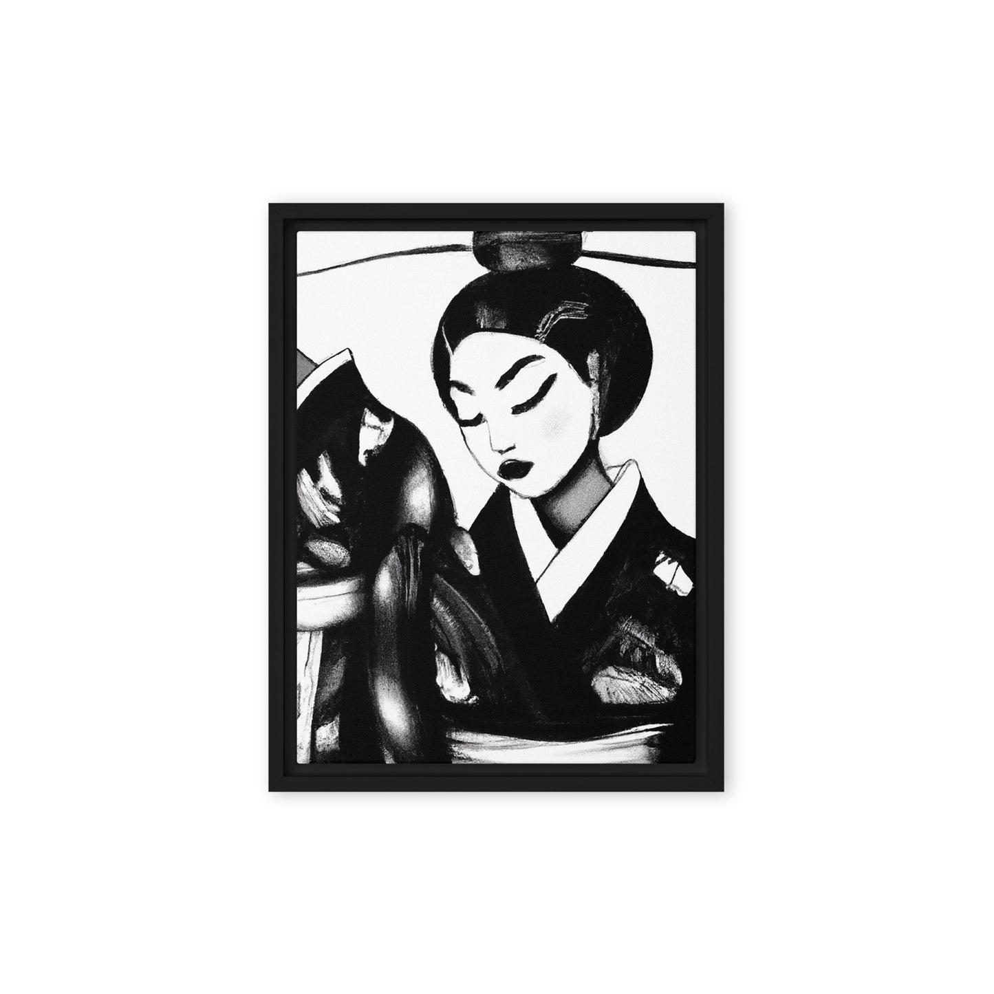 Ukiyo-e Framed canvas