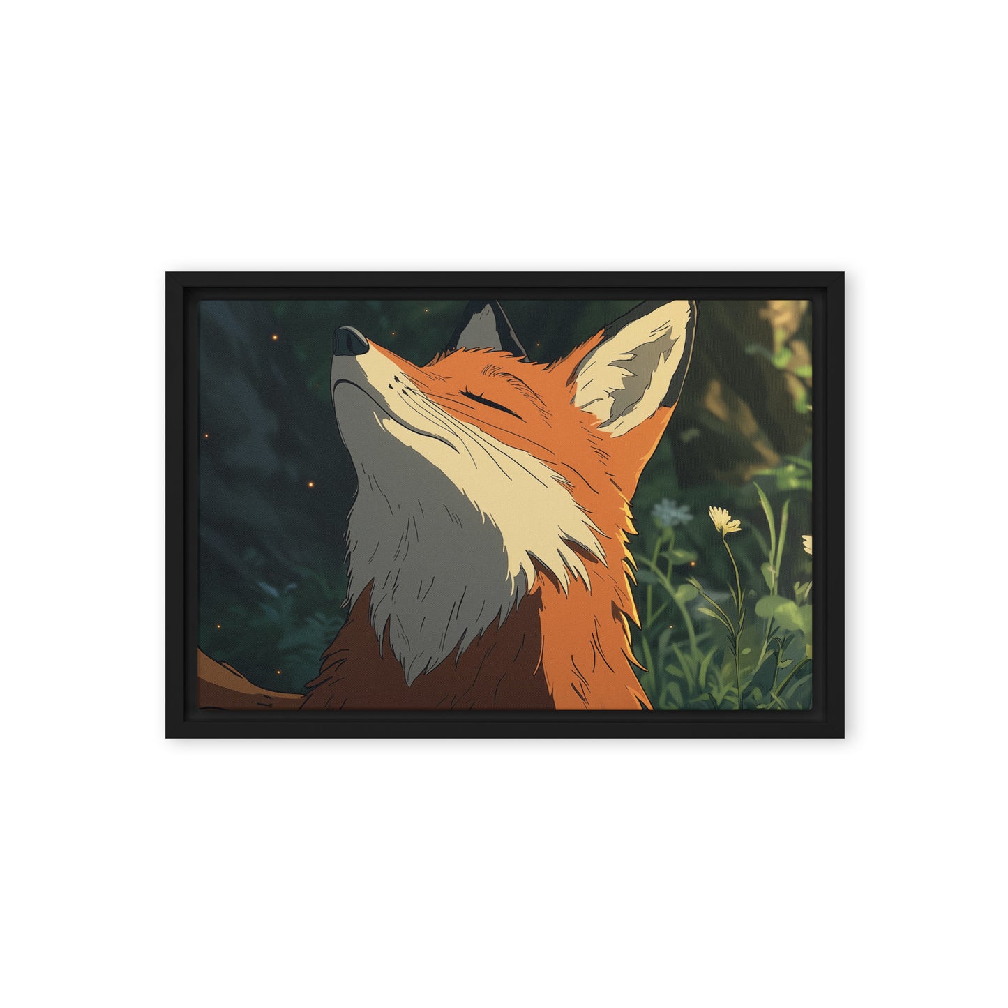 Fox 2 Framed canvas