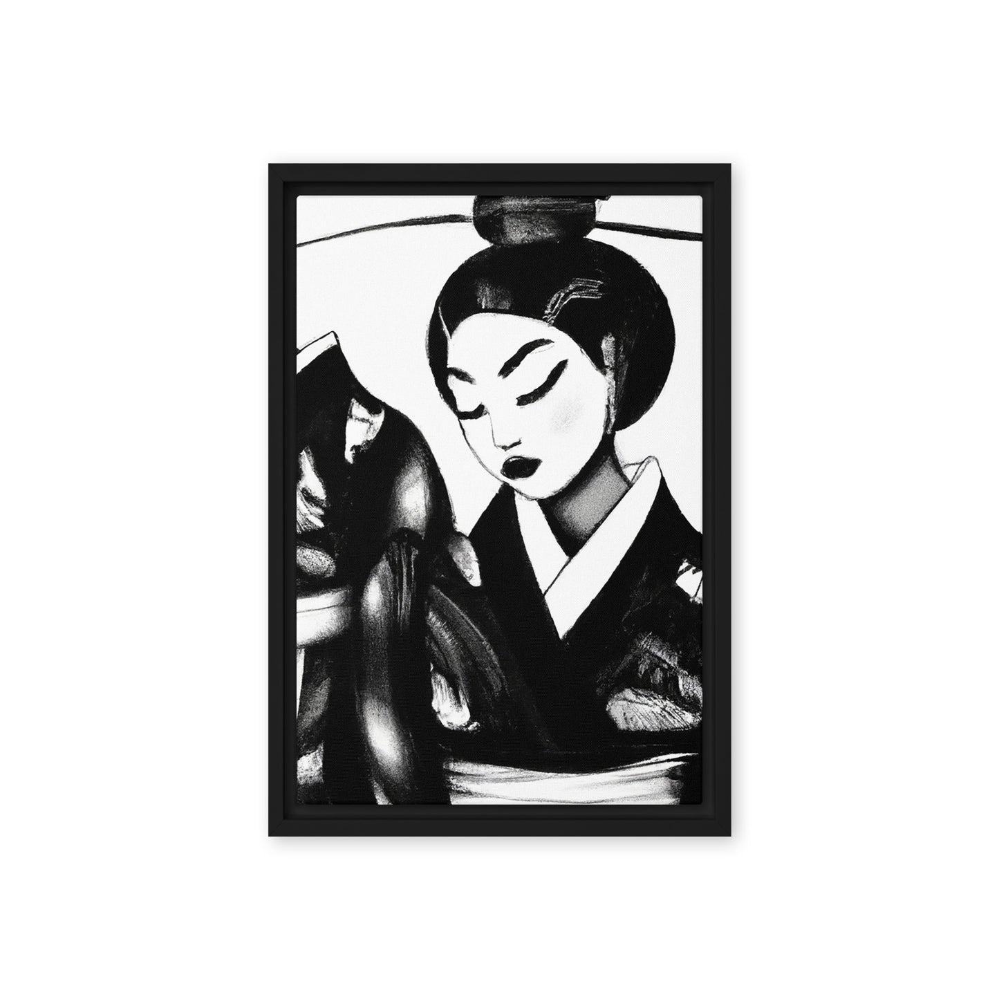 Ukiyo-e Framed canvas