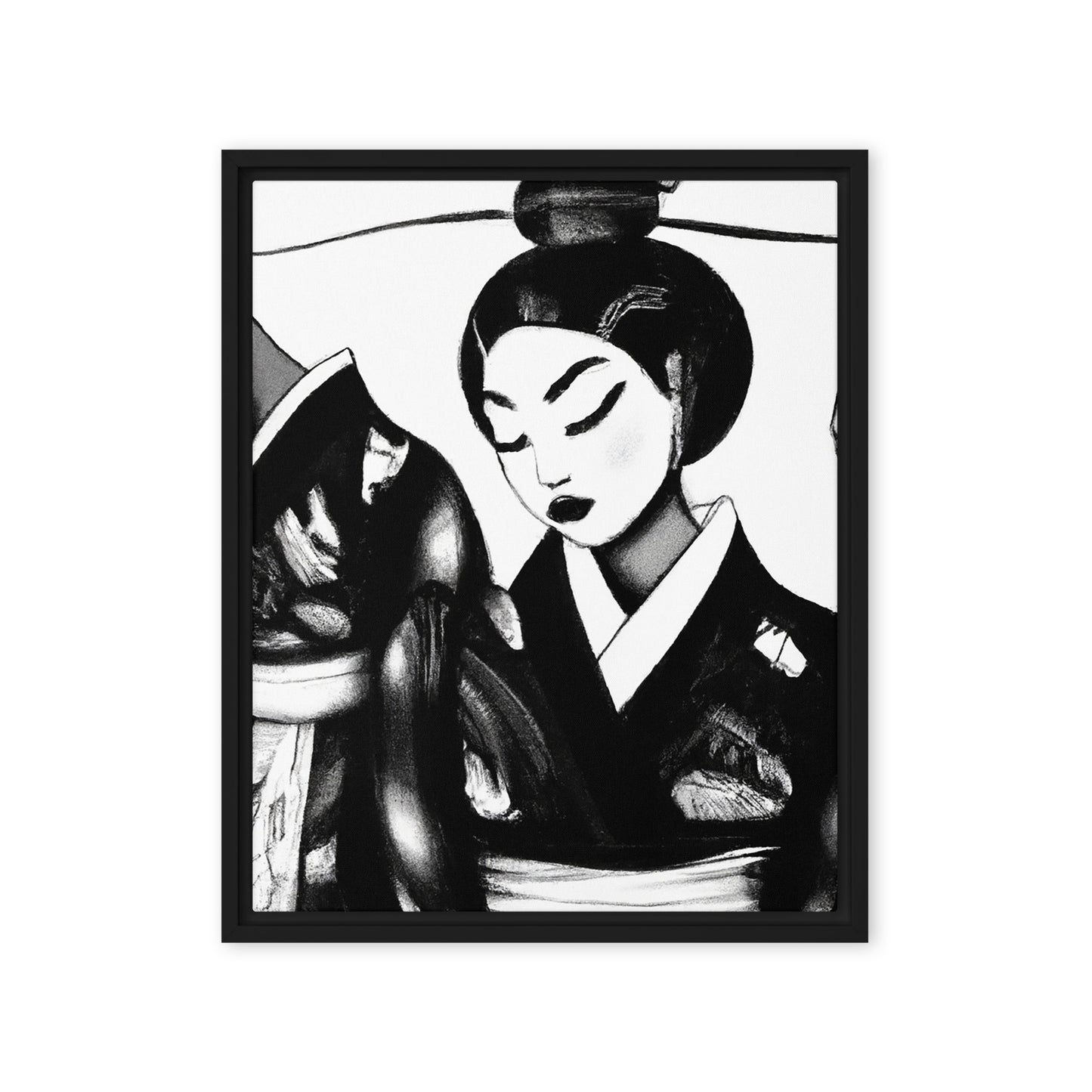 Ukiyo-e Framed canvas