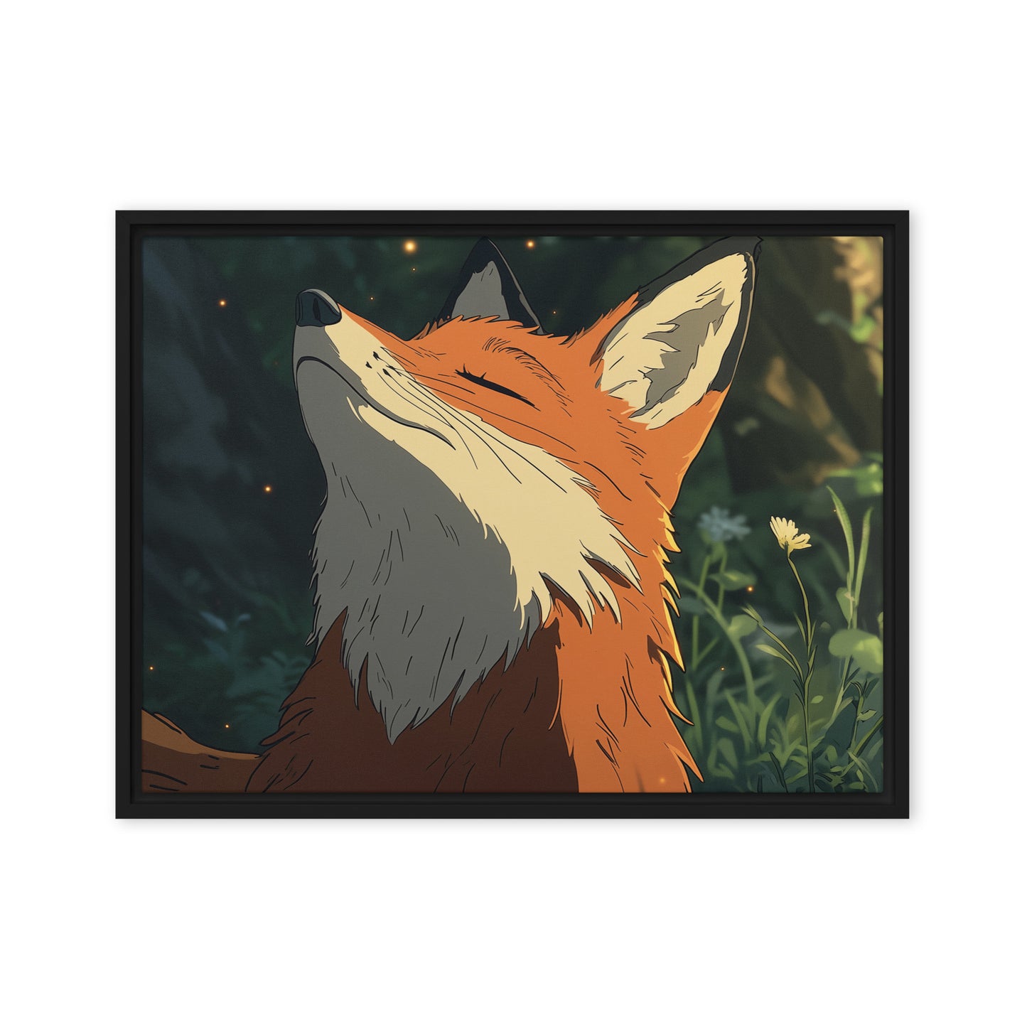 Fox 2 Framed canvas