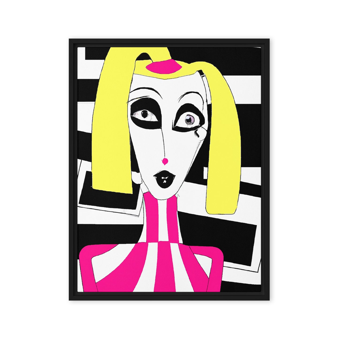 Weird Barbie Framed canvas