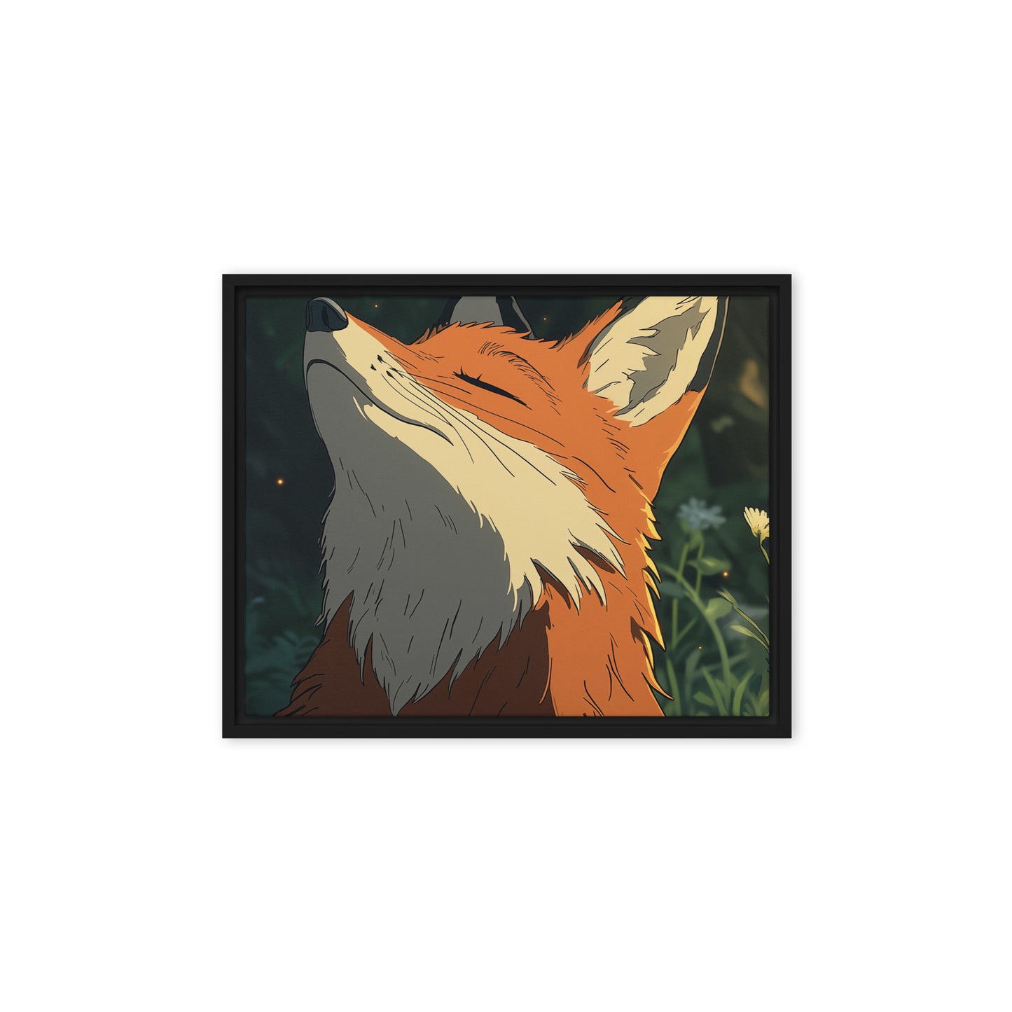 Fox 2 Framed canvas