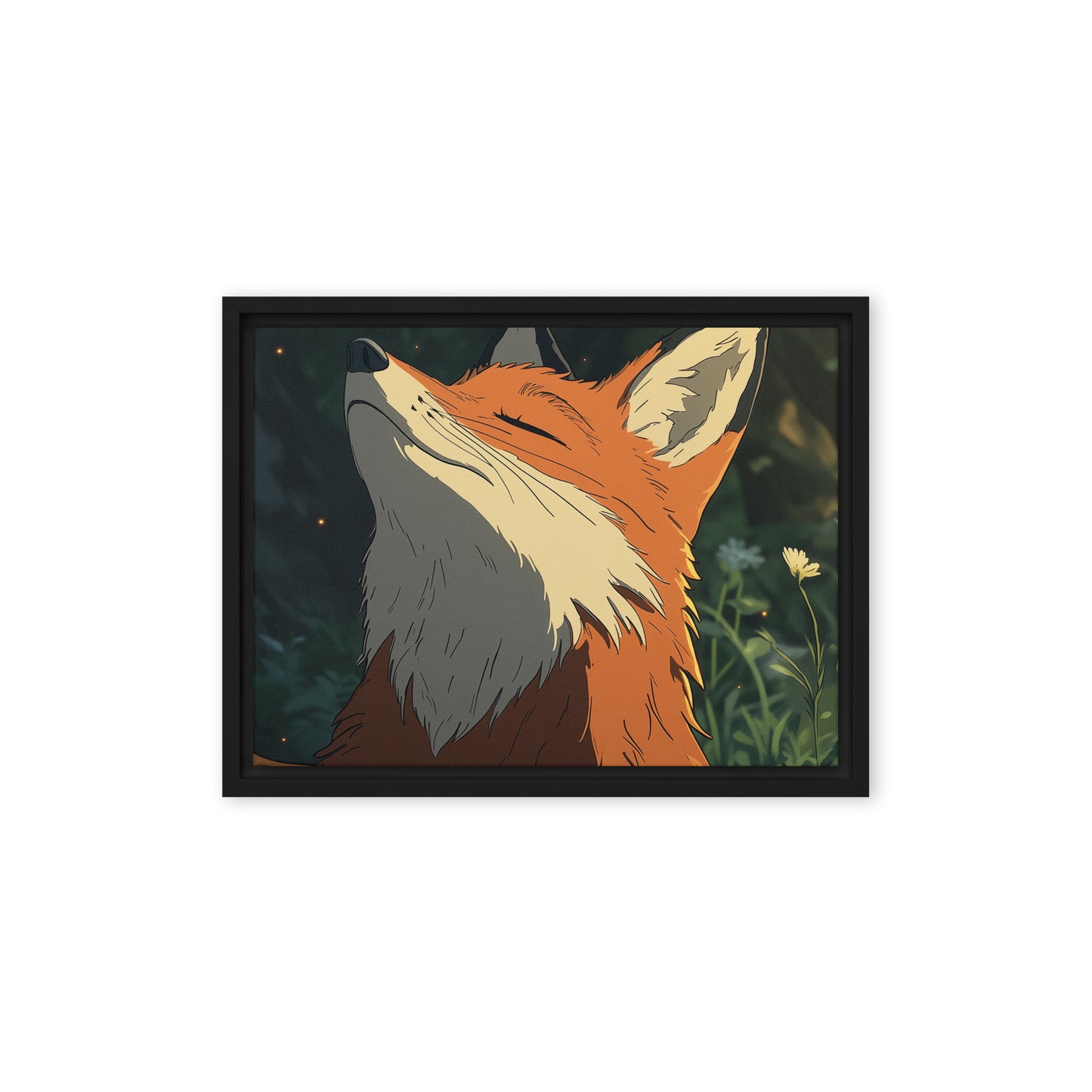 Fox 2 Framed canvas