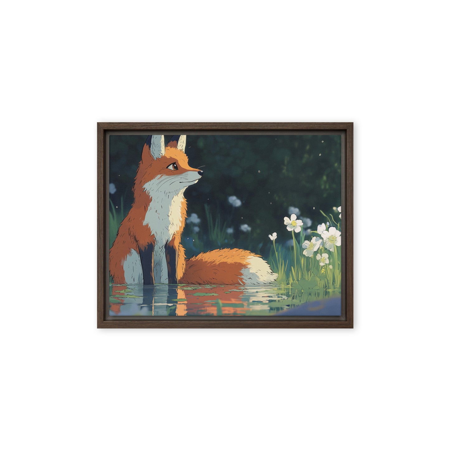 Fox Framed canvas