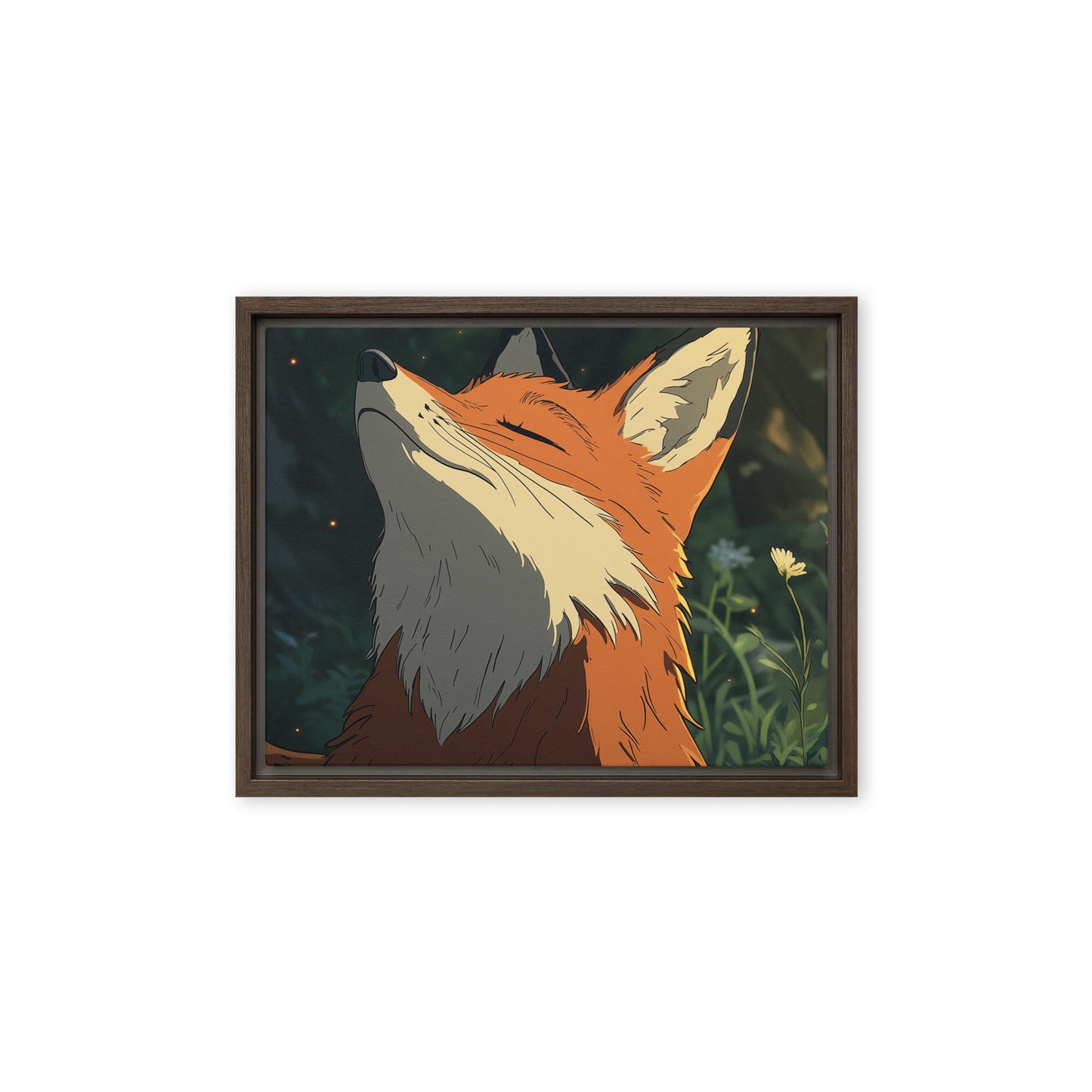 Fox 2 Framed canvas