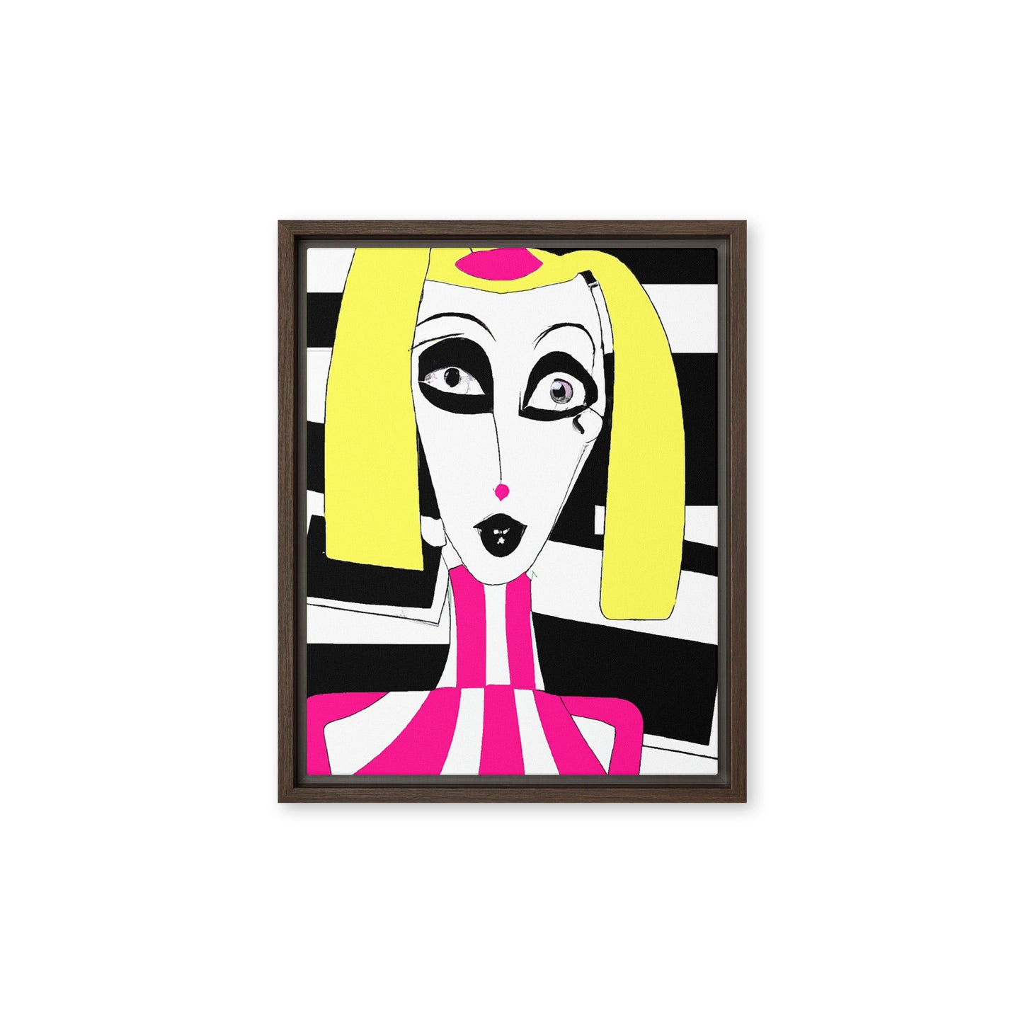 Weird Barbie Framed canvas