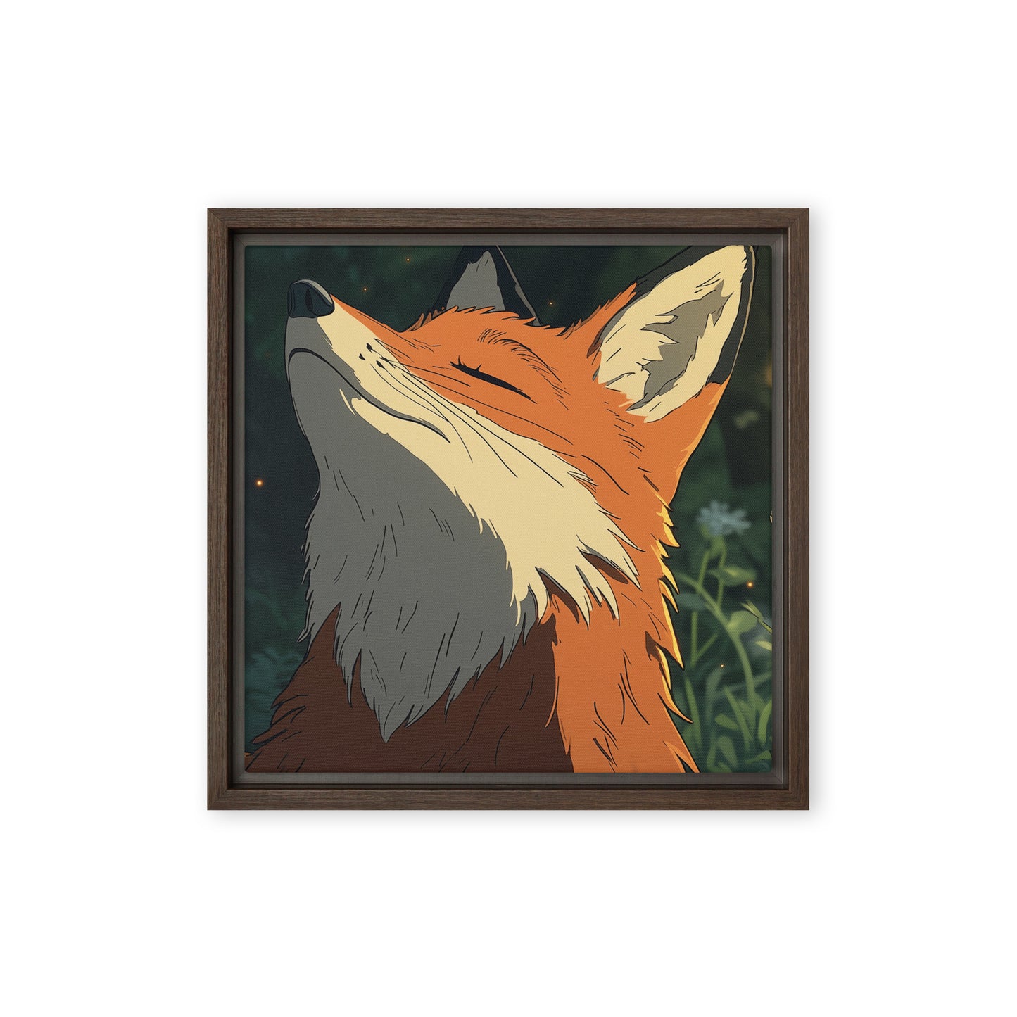 Fox 2 Framed canvas