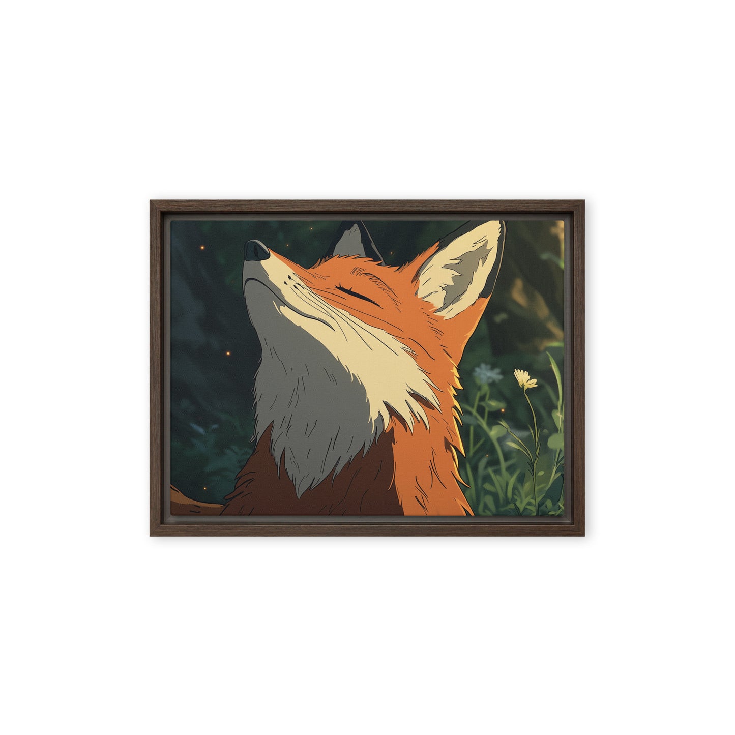 Fox 2 Framed canvas