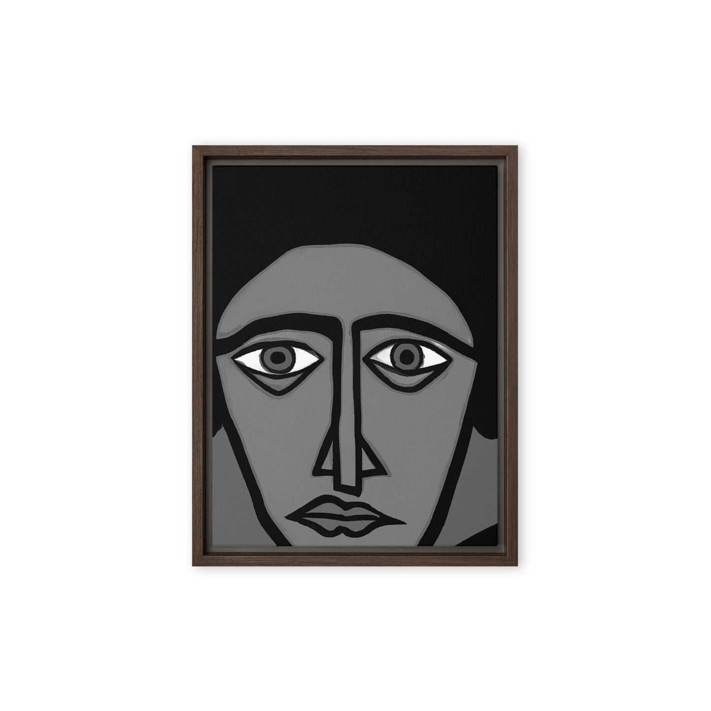 Thousand Yard Stare Framed canvas