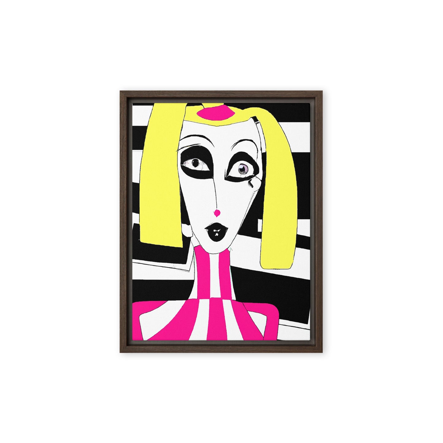 Weird Barbie Framed canvas