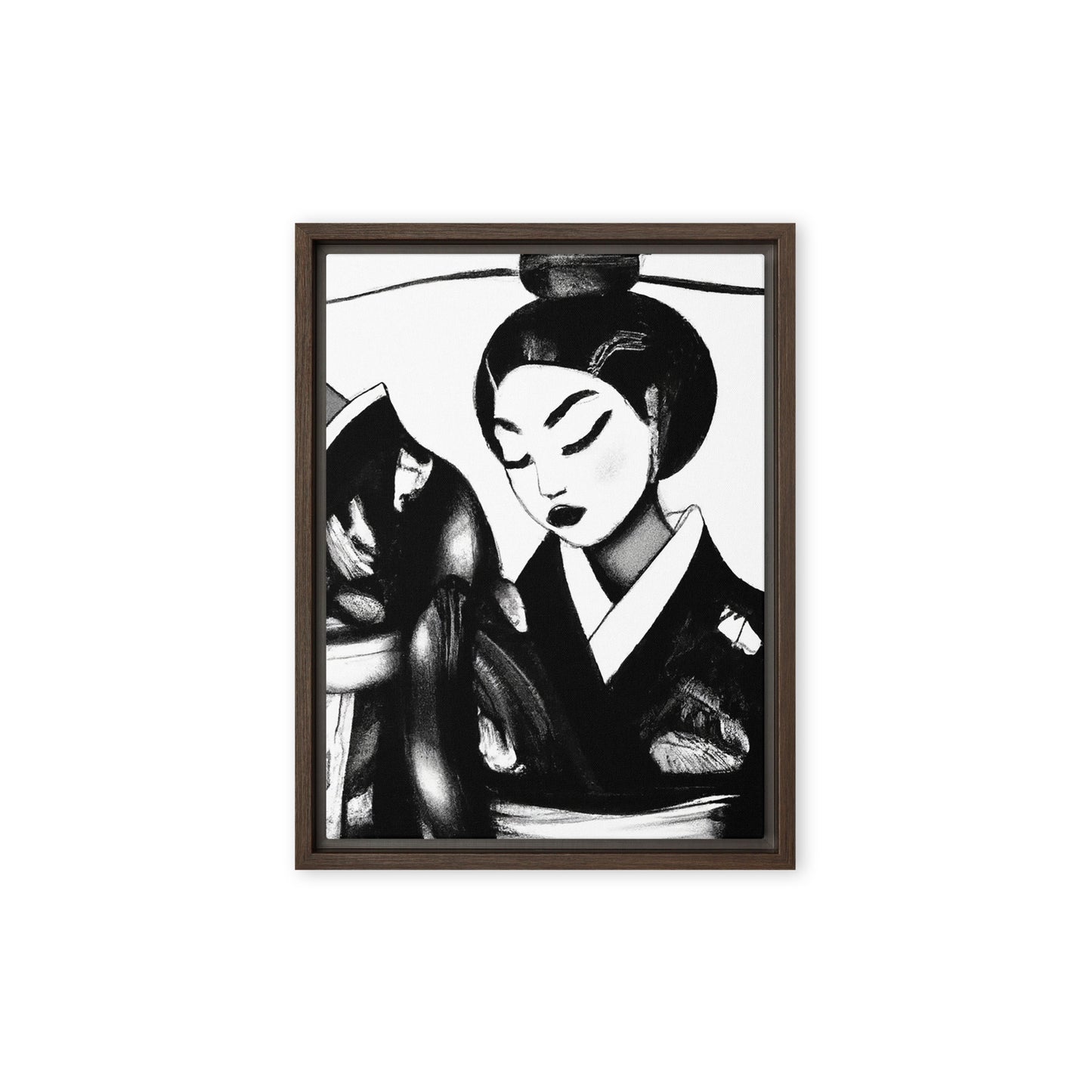 Ukiyo-e Framed canvas