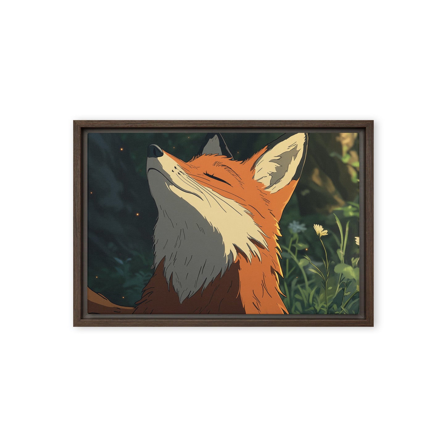 Fox 2 Framed canvas