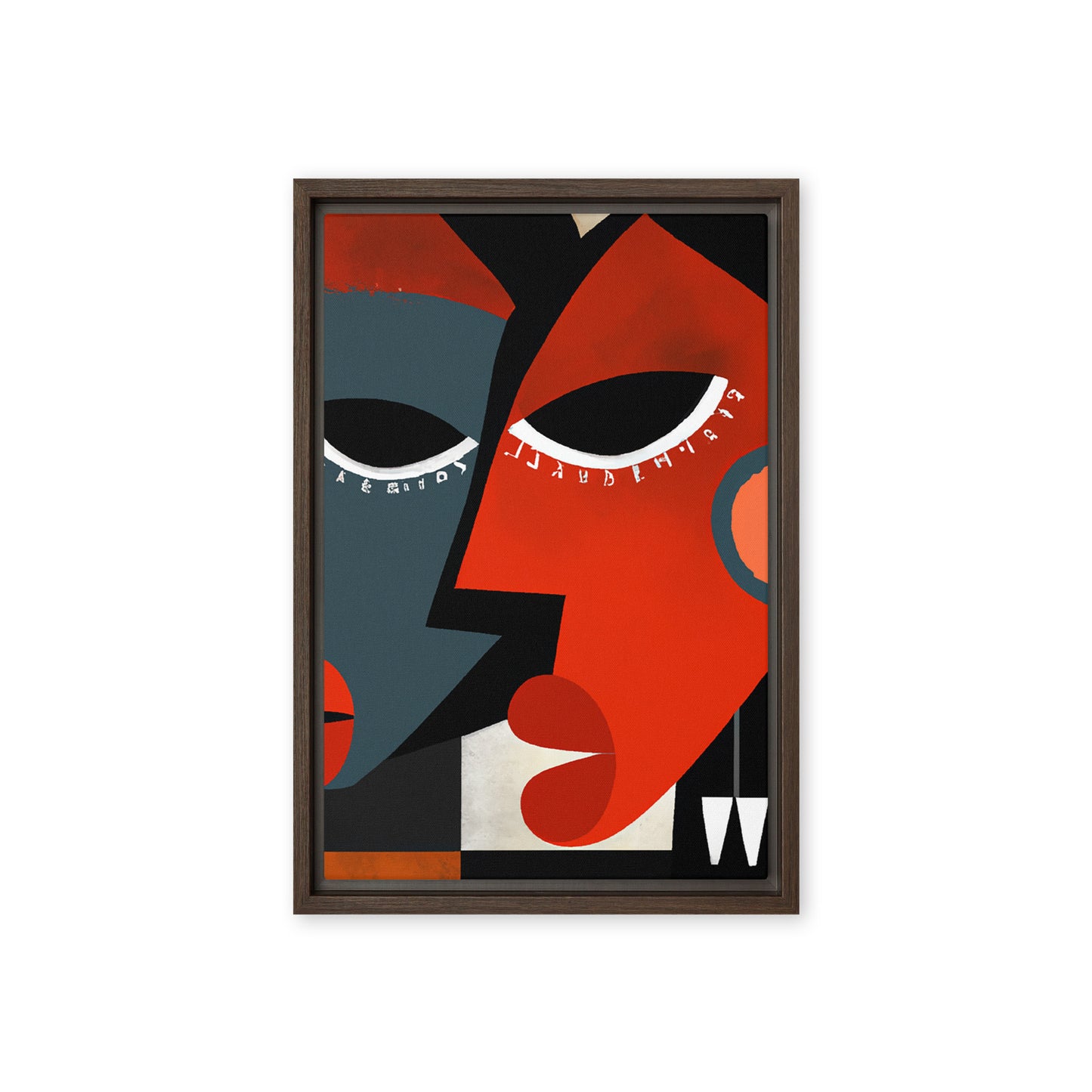 Masks Framed canvas