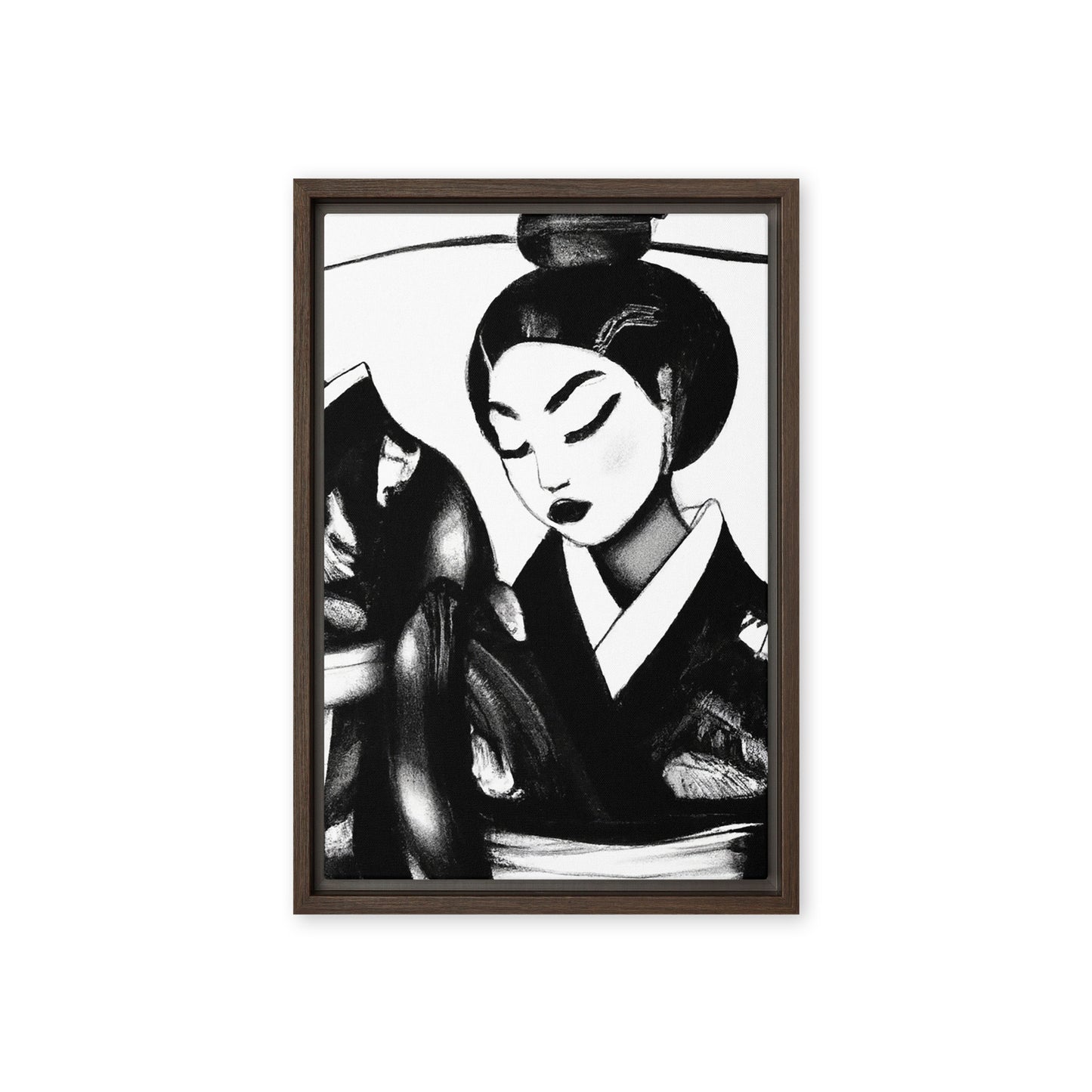 Ukiyo-e Framed canvas