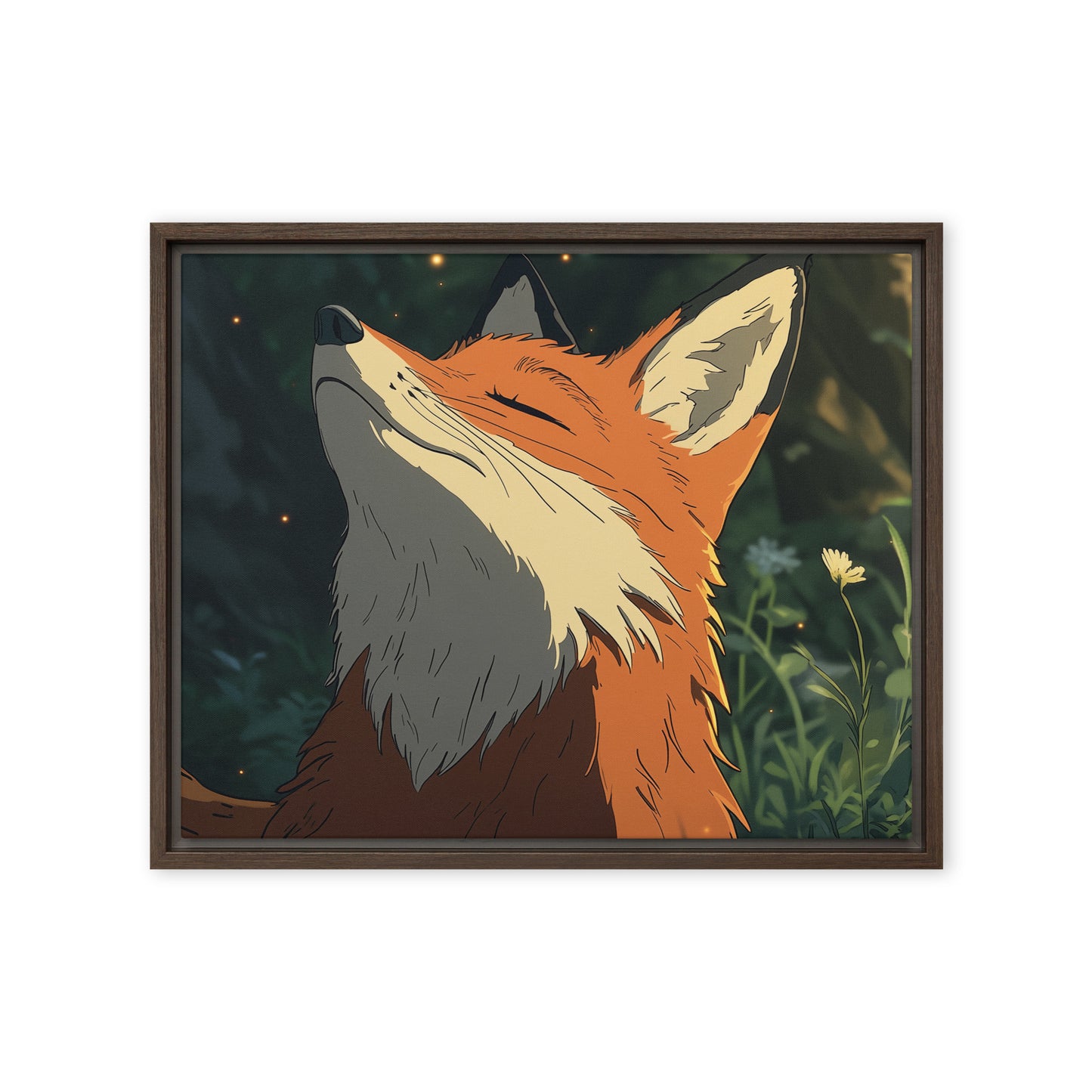 Fox 2 Framed canvas