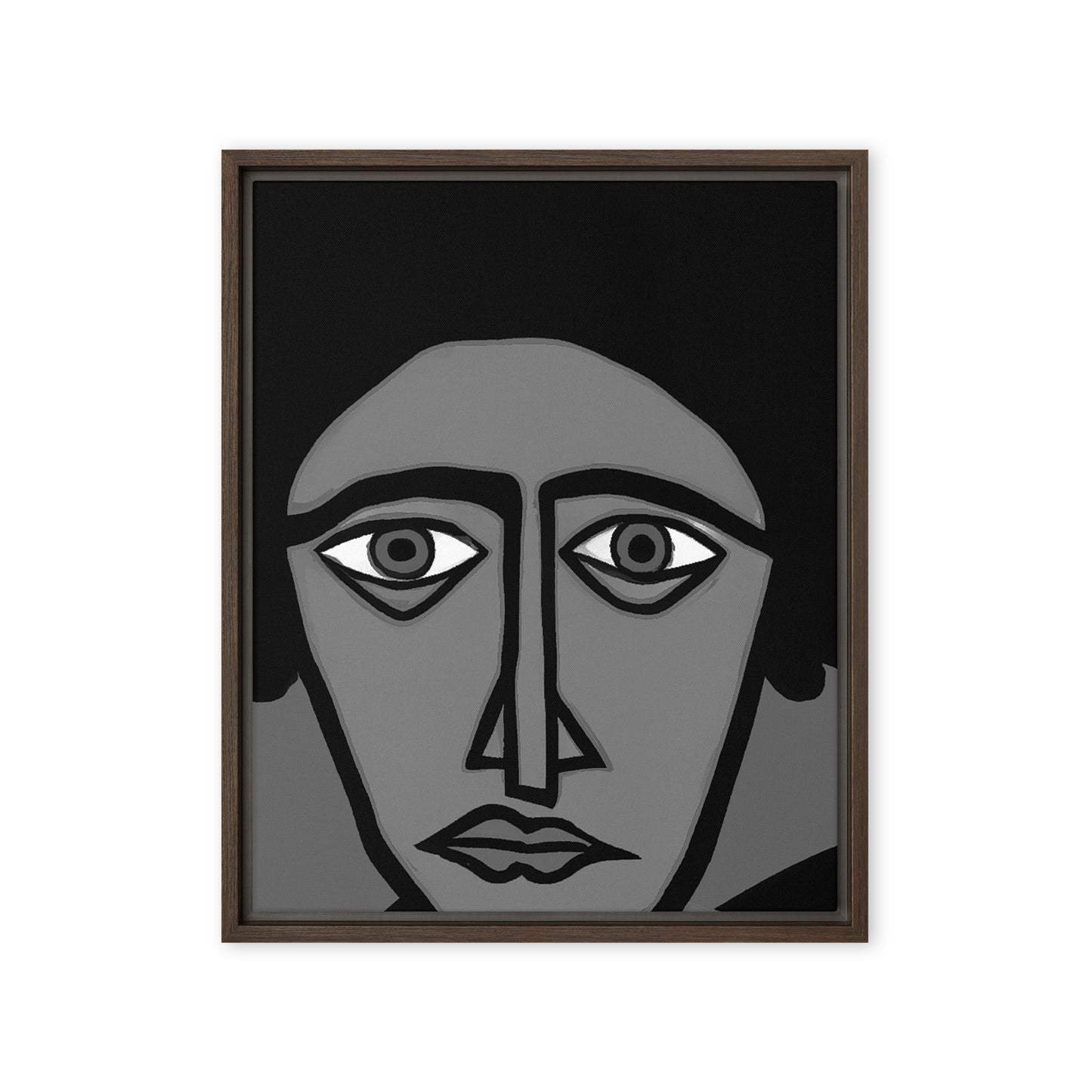 Thousand Yard Stare Framed canvas