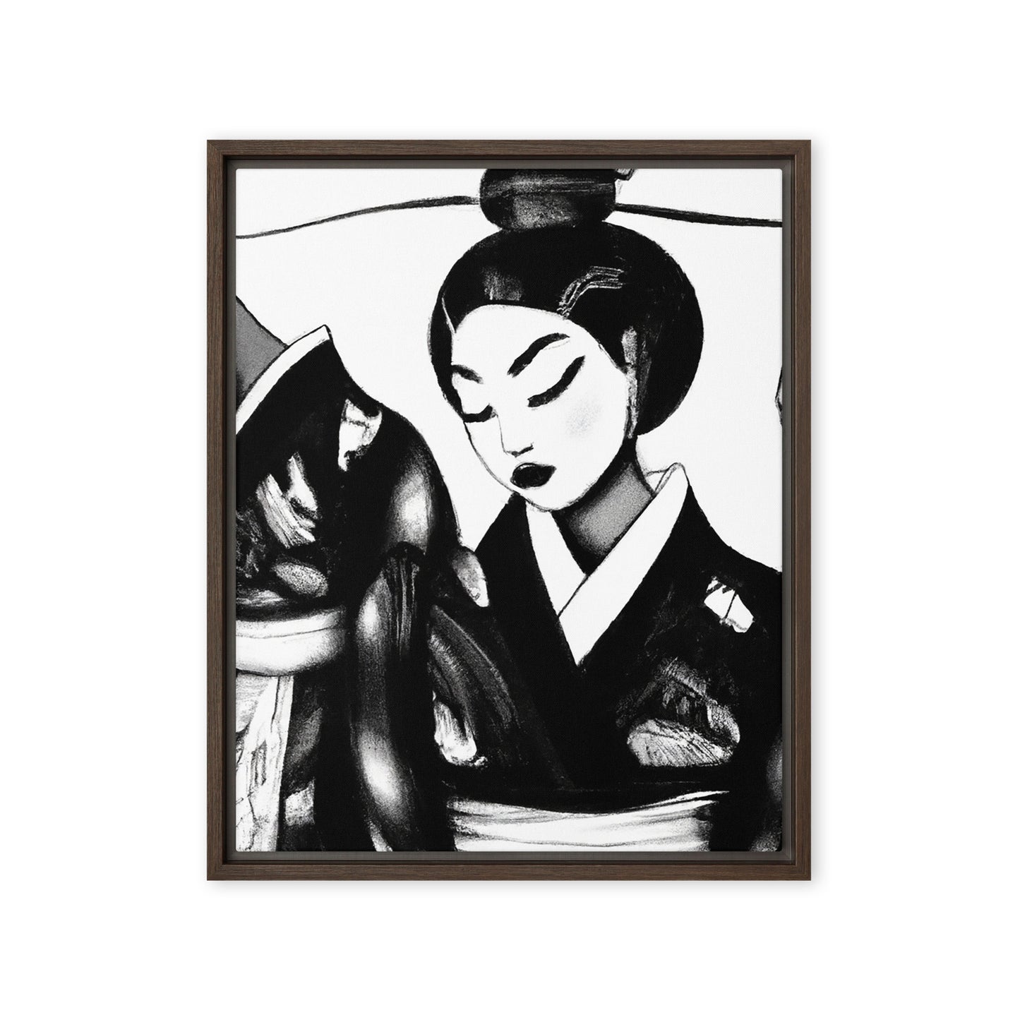 Ukiyo-e Framed canvas