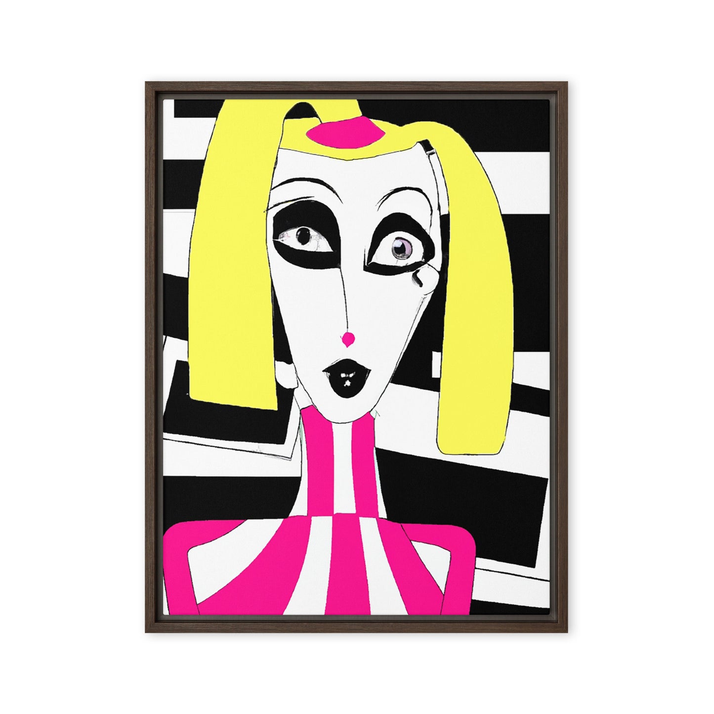 Weird Barbie Framed canvas