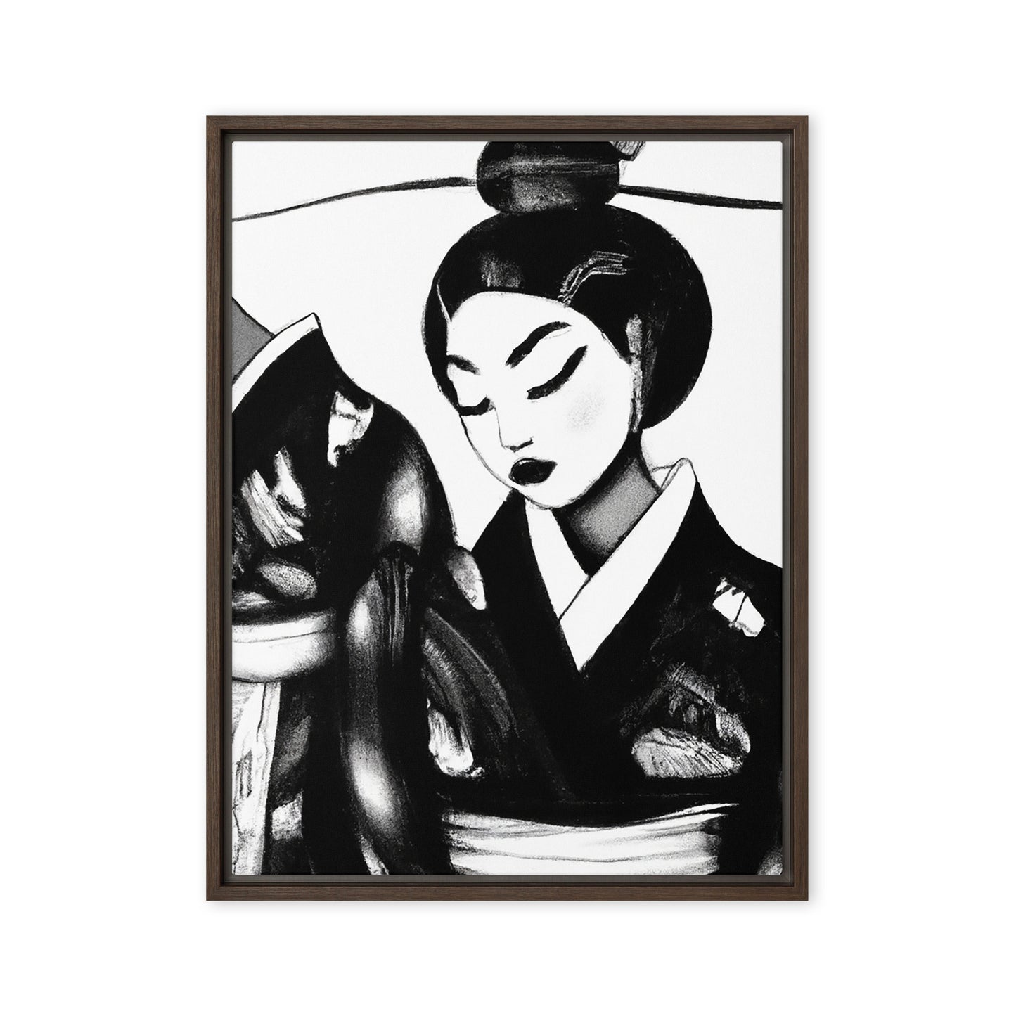 Ukiyo-e Framed canvas